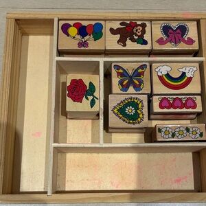 Melissa & Doug Vibrant Wooden Stamp Set